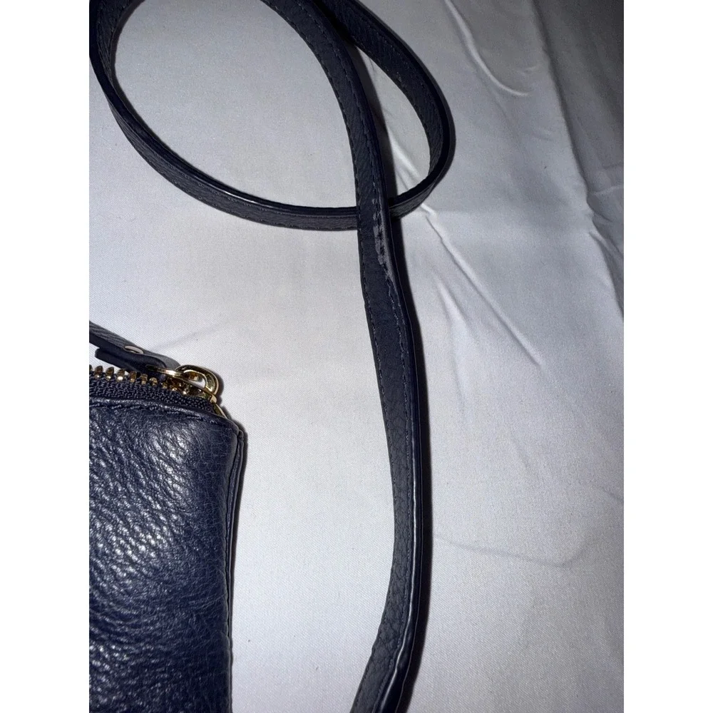 Kate Spade Cobble Hill Mini Carson Navy Leather Crossbody Flap Bag